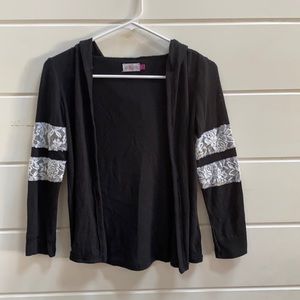 Girls size 7/8 sweater with hood